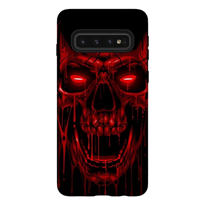 Galaxy S10 StrongFit Blood Skull by Alberto