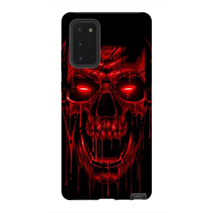 Galaxy Note 20 StrongFit Blood Skull by Alberto