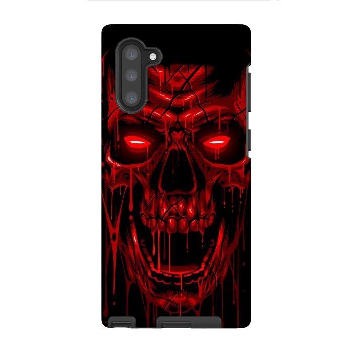 Galaxy Note 10 StrongFit Blood Skull by Alberto