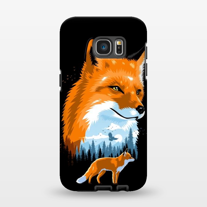 Galaxy S7 EDGE StrongFit Fox in forest by Alberto