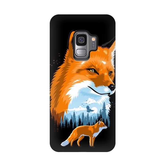 Galaxy S9 StrongFit Fox in forest by Alberto