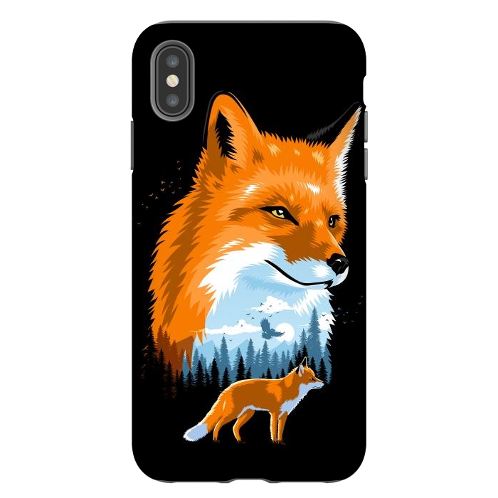 iPhone Xs Max StrongFit Fox in forest by Alberto
