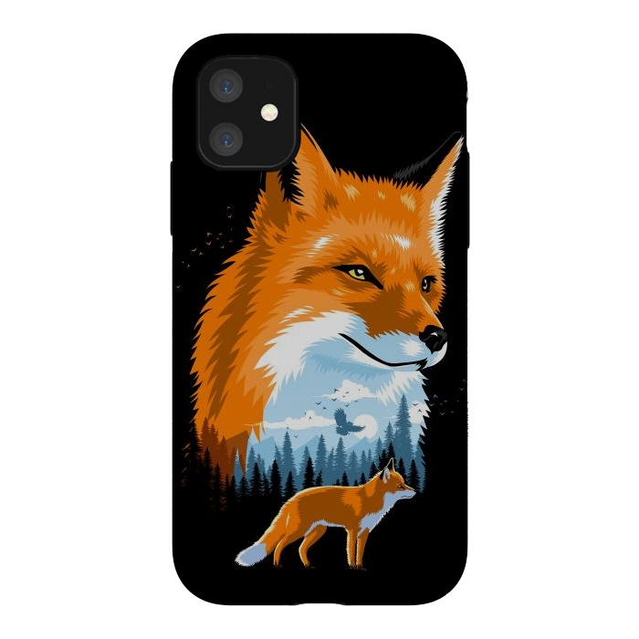 iPhone 11 StrongFit Fox in forest by Alberto