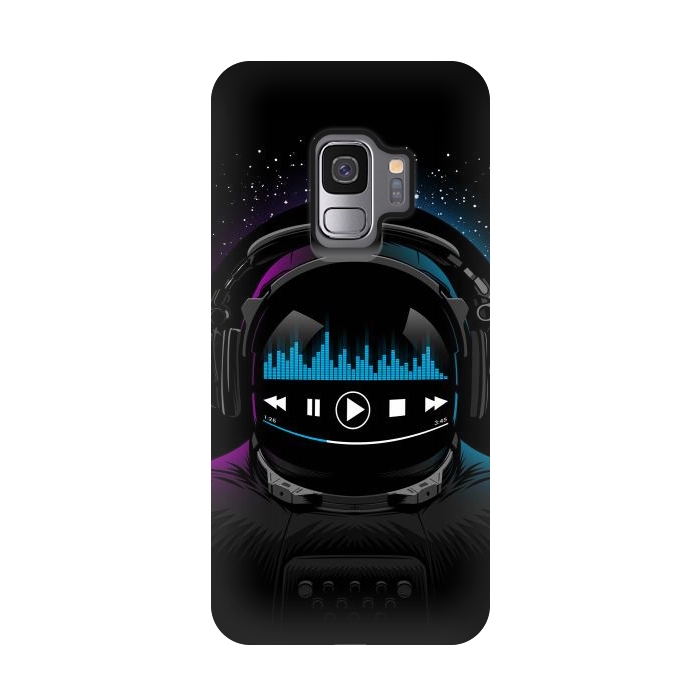 Galaxy S9 StrongFit Music disco Astronaut by Alberto