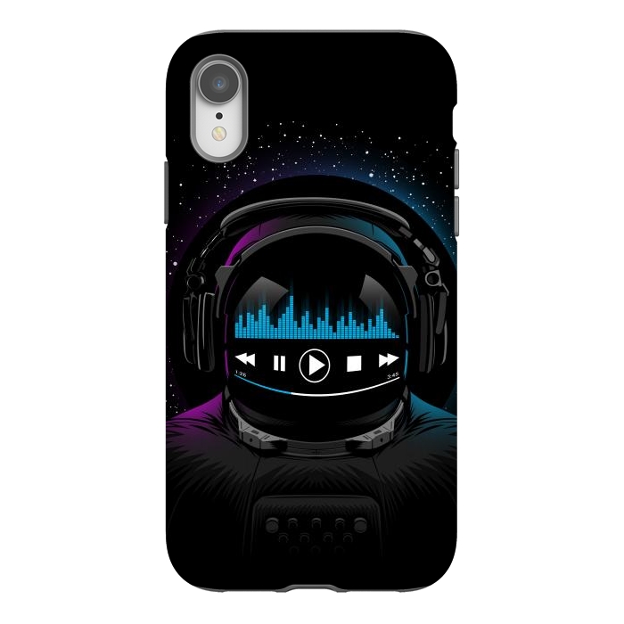 iPhone Xr StrongFit Music disco Astronaut by Alberto