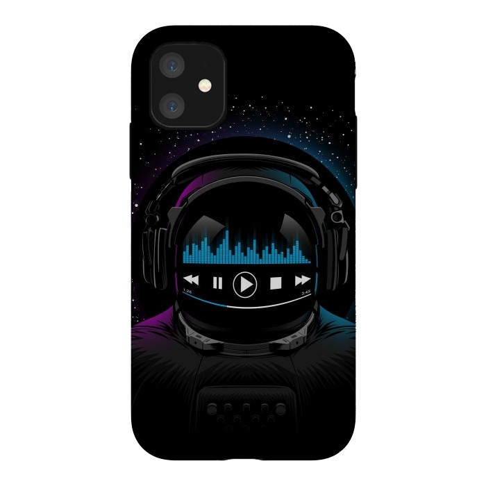 iPhone 11 StrongFit Music disco Astronaut by Alberto