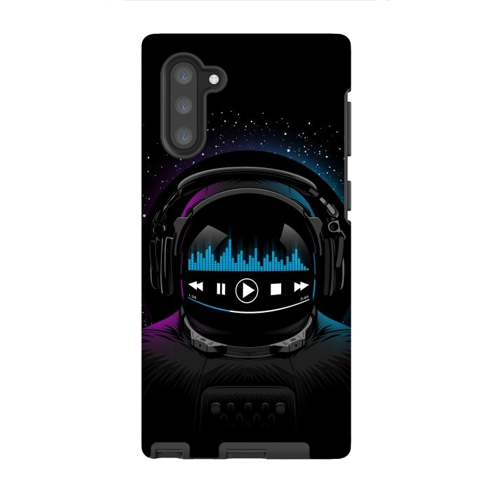 Galaxy Note 10 StrongFit Music disco Astronaut by Alberto