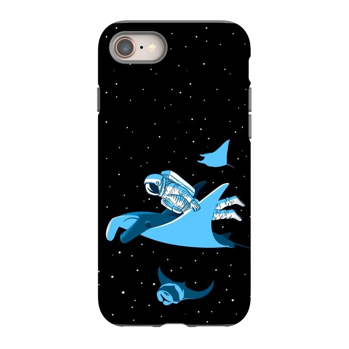 iPhone 8 StrongFit Astronaut blanket fish by Alberto