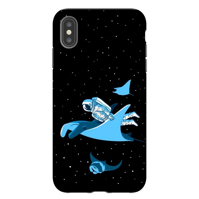 iPhone Xs Max StrongFit Astronaut blanket fish by Alberto