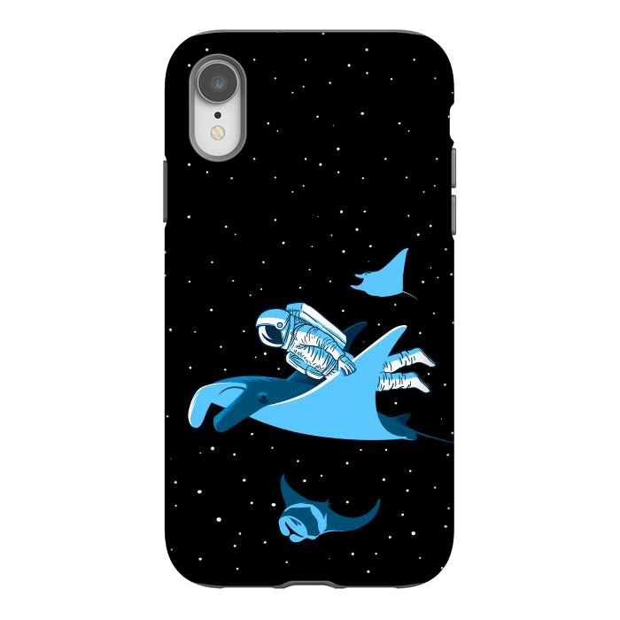 iPhone Xr StrongFit Astronaut blanket fish by Alberto