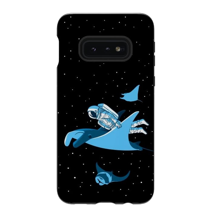 Galaxy S10e StrongFit Astronaut blanket fish by Alberto