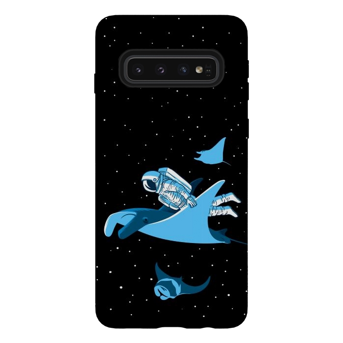 Galaxy S10 StrongFit Astronaut blanket fish by Alberto