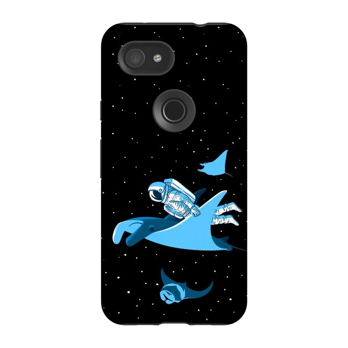 Pixel 3A StrongFit Astronaut blanket fish by Alberto