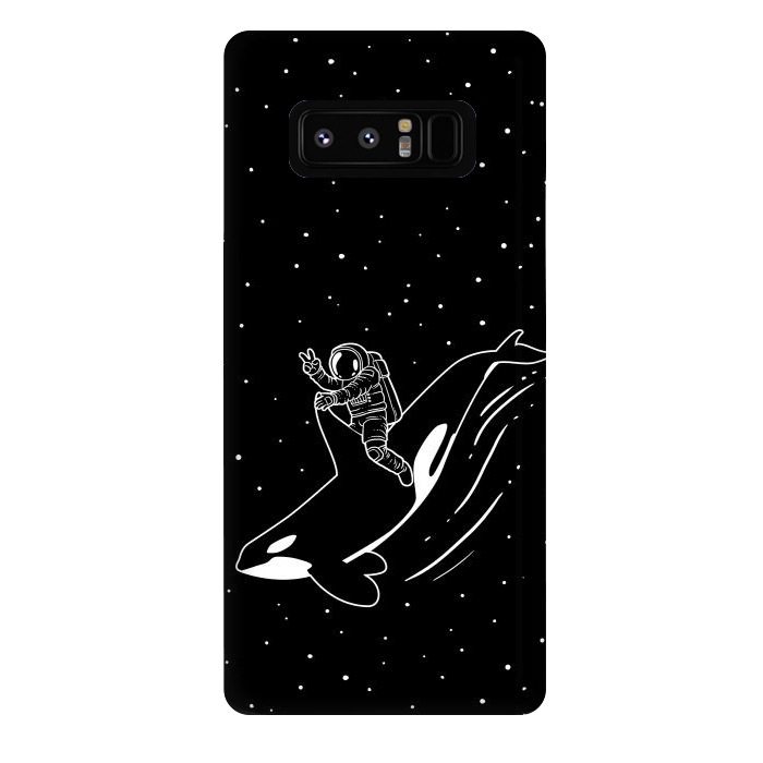 Galaxy Note 8 StrongFit Killer Whale Astronaut by Alberto