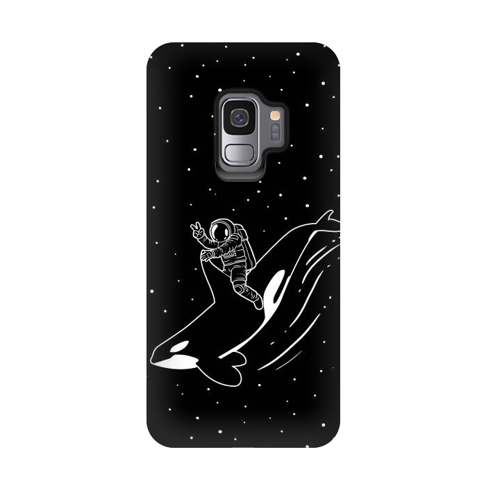 Galaxy S9 StrongFit Killer Whale Astronaut by Alberto