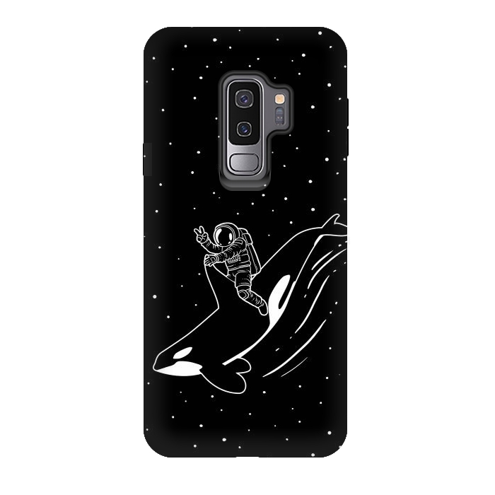 Galaxy S9 plus StrongFit Killer Whale Astronaut by Alberto
