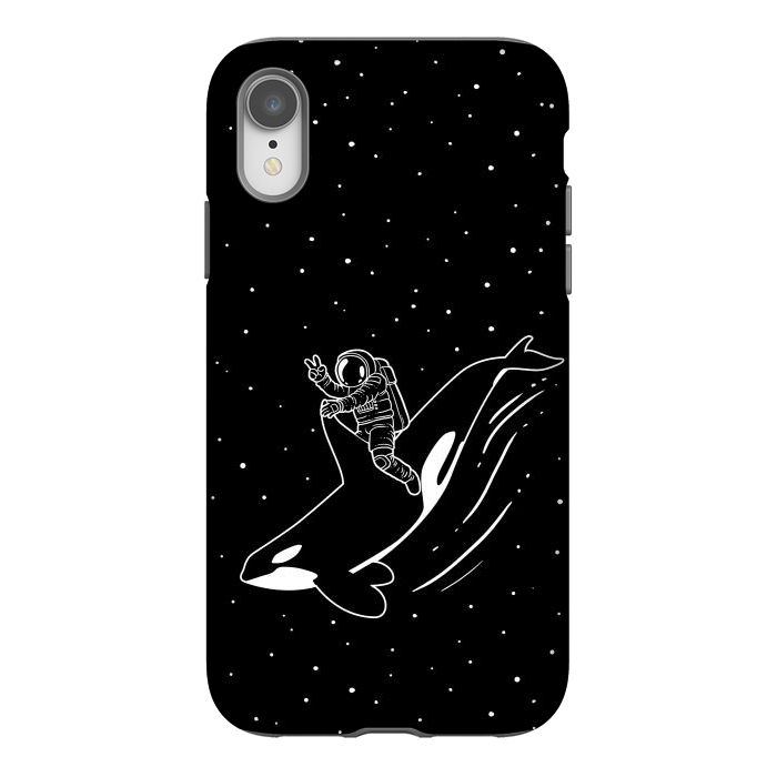 iPhone Xr StrongFit Killer Whale Astronaut by Alberto
