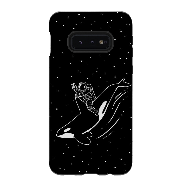 Galaxy S10e StrongFit Killer Whale Astronaut by Alberto