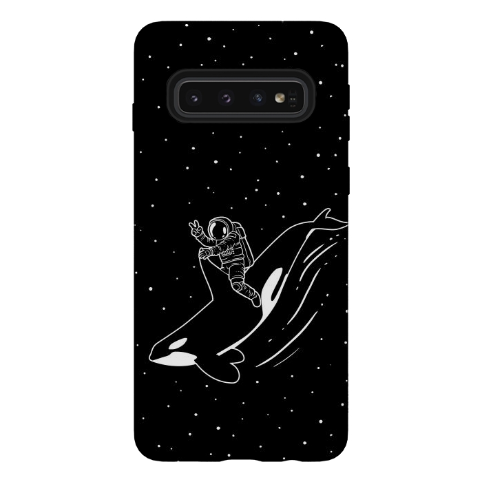 Galaxy S10 StrongFit Killer Whale Astronaut by Alberto