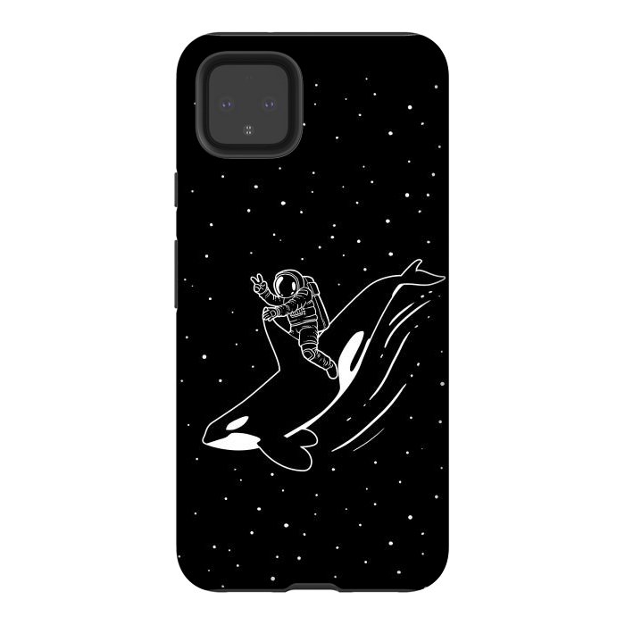 Pixel 4XL StrongFit Killer Whale Astronaut by Alberto