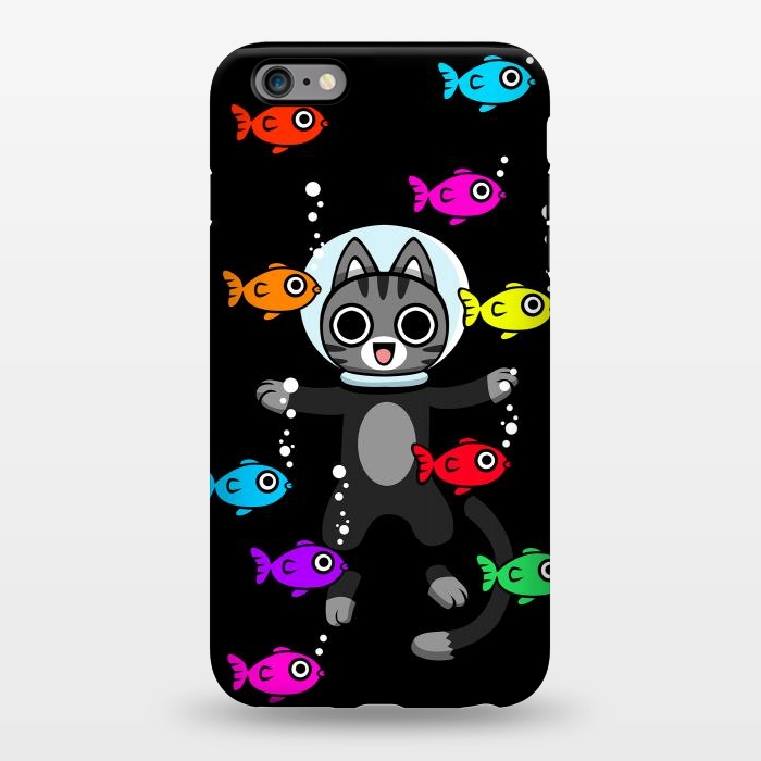 iPhone 6/6s plus StrongFit Aquarium Cat by Alberto