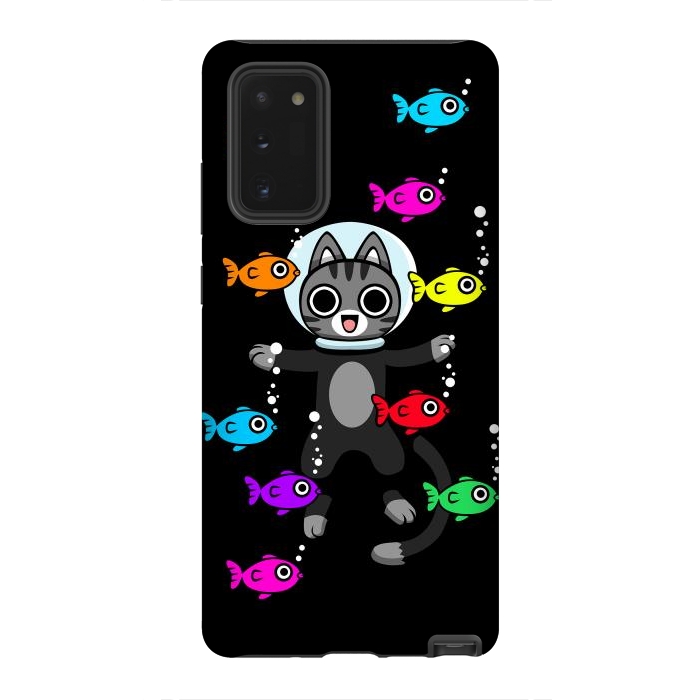 Galaxy Note 20 StrongFit Aquarium Cat by Alberto