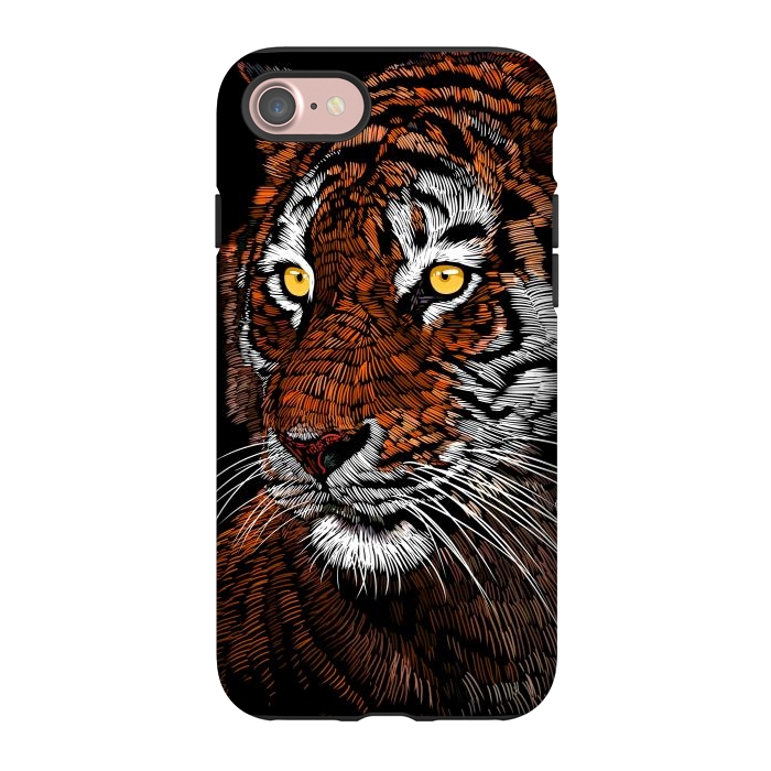 iPhone 7 StrongFit Realistic Tiger by Alberto