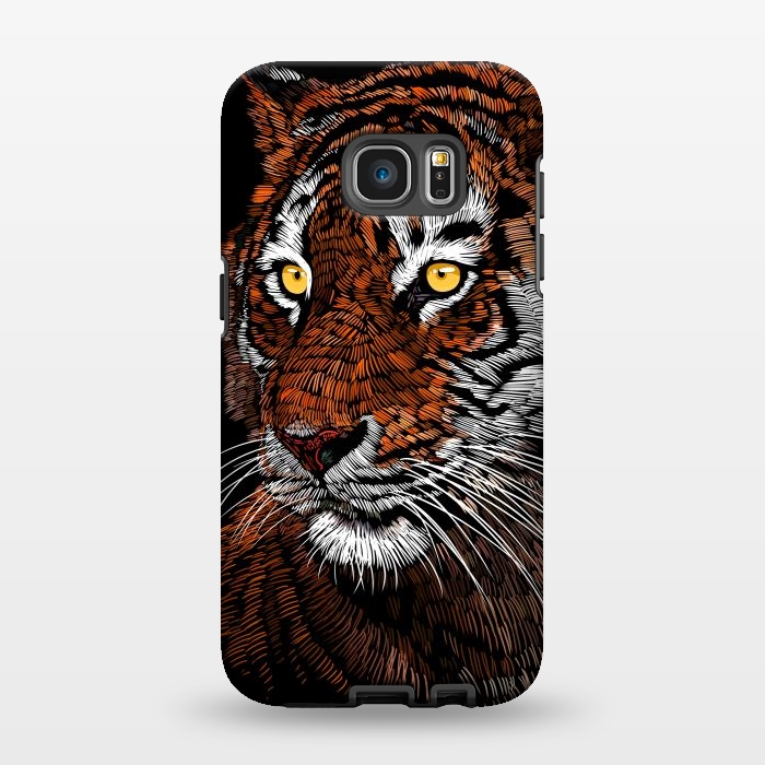 Galaxy S7 EDGE StrongFit Realistic Tiger by Alberto