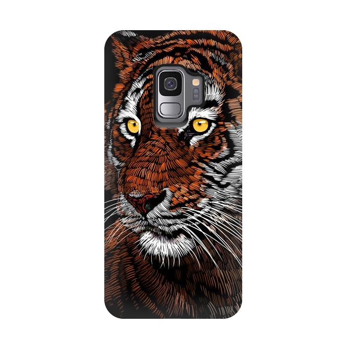 Galaxy S9 StrongFit Realistic Tiger by Alberto