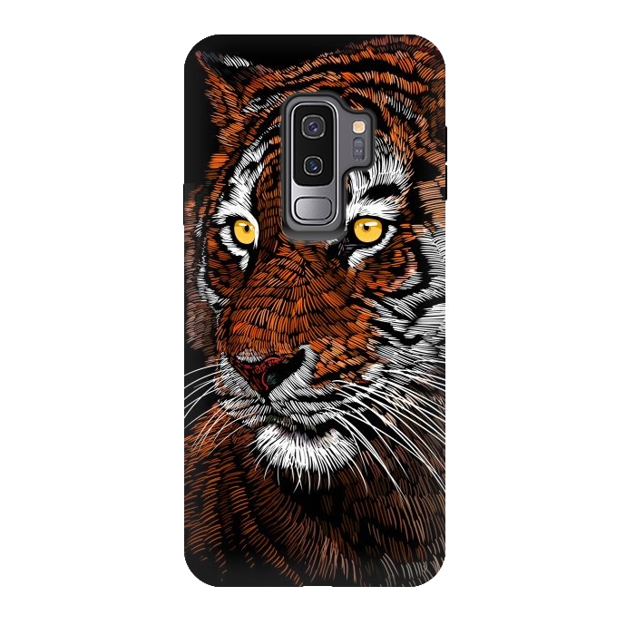 Galaxy S9 plus StrongFit Realistic Tiger by Alberto