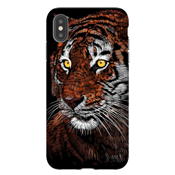 iPhone Xs Max StrongFit Realistic Tiger by Alberto