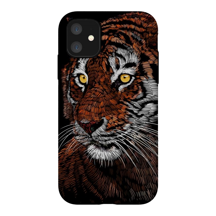 iPhone 11 StrongFit Realistic Tiger by Alberto