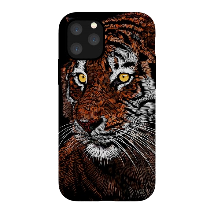 iPhone 11 Pro StrongFit Realistic Tiger by Alberto