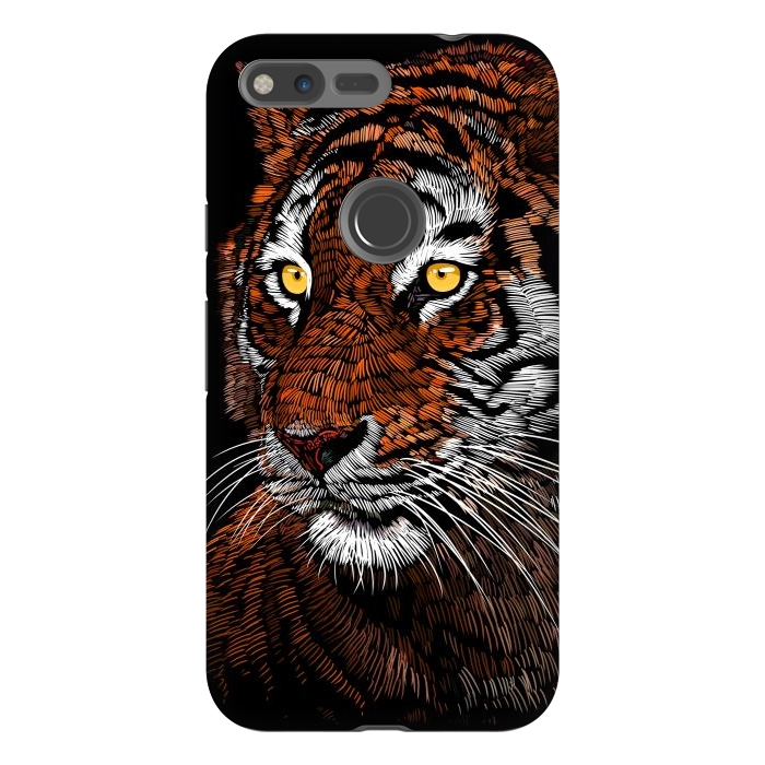 Pixel XL StrongFit Realistic Tiger by Alberto