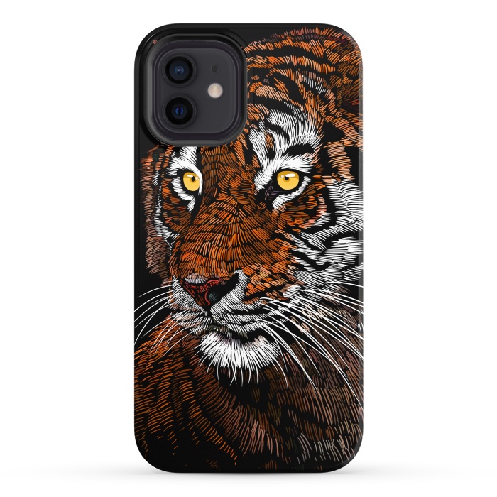 iPhone 12 StrongFit Realistic Tiger by Alberto