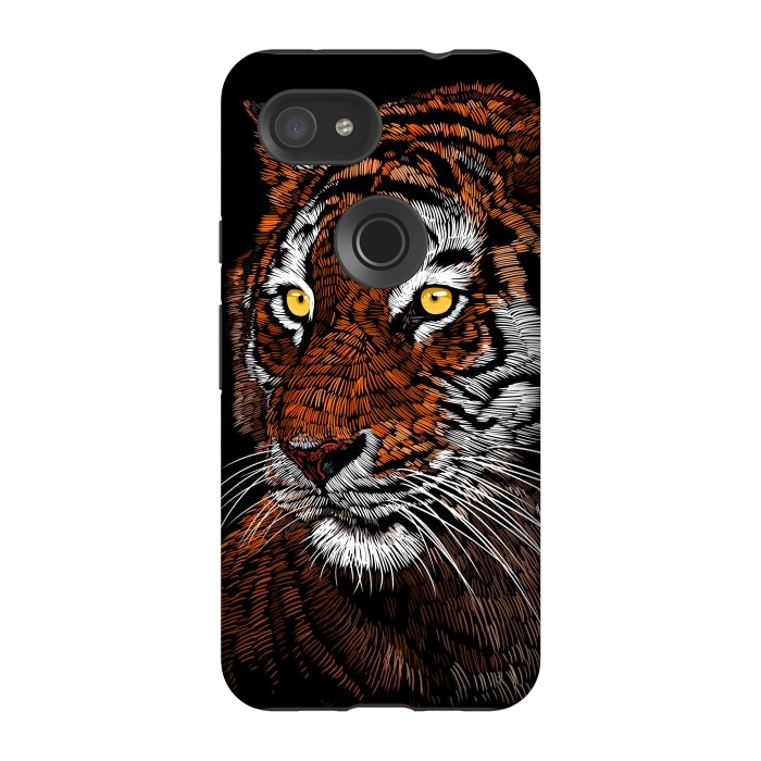 Pixel 3A StrongFit Realistic Tiger by Alberto