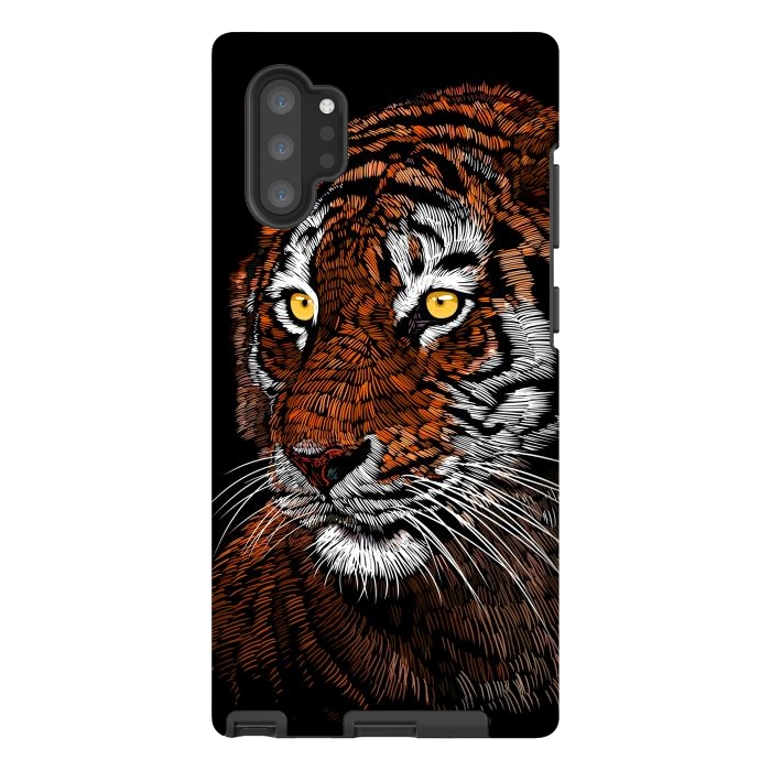 Galaxy Note 10 plus StrongFit Realistic Tiger by Alberto