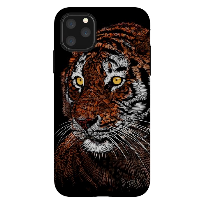 iPhone 11 Pro Max StrongFit Realistic Tiger by Alberto