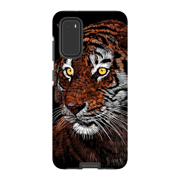 Galaxy S20 StrongFit Realistic Tiger by Alberto
