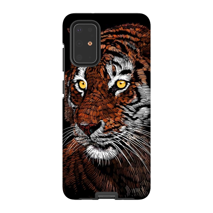 Galaxy S20 Plus StrongFit Realistic Tiger by Alberto
