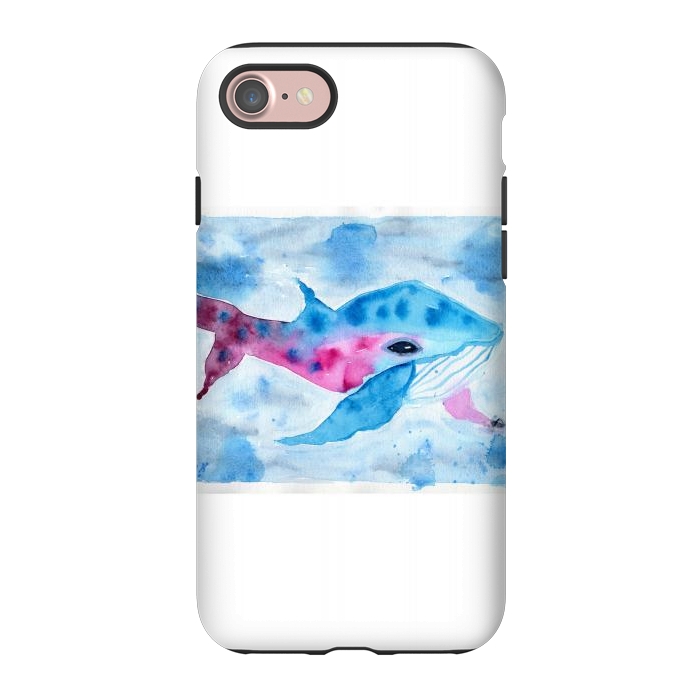 iPhone 7 StrongFit Baby whale watercolor by ArtKingdom7