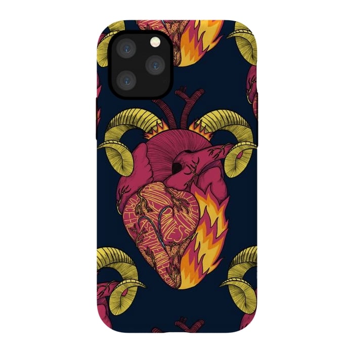 iPhone 11 Pro StrongFit Aries Heart by Ranggasme