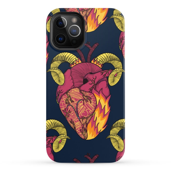 iPhone 12 Pro StrongFit Aries Heart by Ranggasme