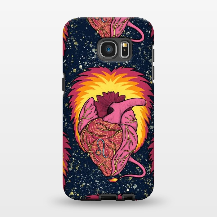 Galaxy S7 EDGE StrongFit Leo Heart by Ranggasme
