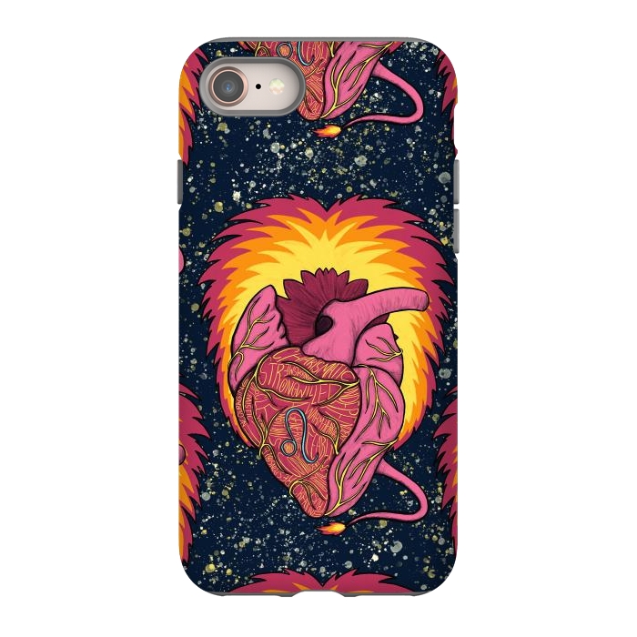 iPhone SE StrongFit Leo Heart by Ranggasme