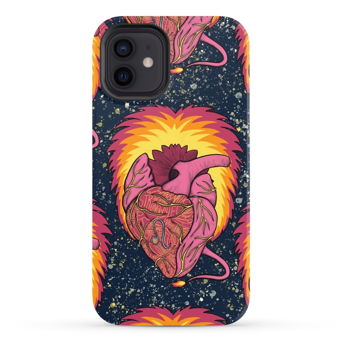 iPhone 12 StrongFit Leo Heart by Ranggasme