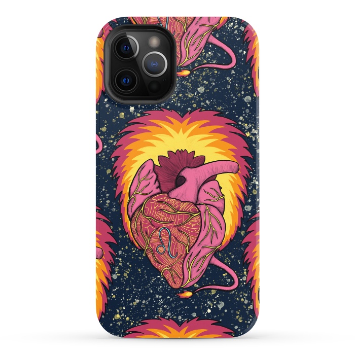 iPhone 12 Pro StrongFit Leo Heart by Ranggasme