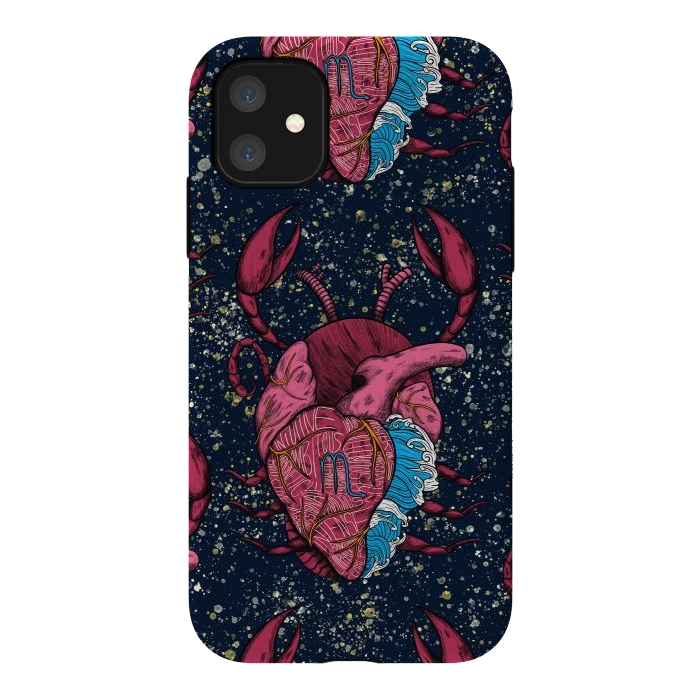 iPhone 11 StrongFit Scorpio Heart by Ranggasme