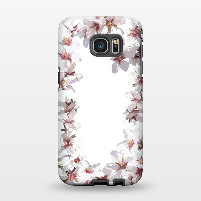 Galaxy S7 EDGE StrongFit Sweet cherry blossom flowers by Julia Grifol