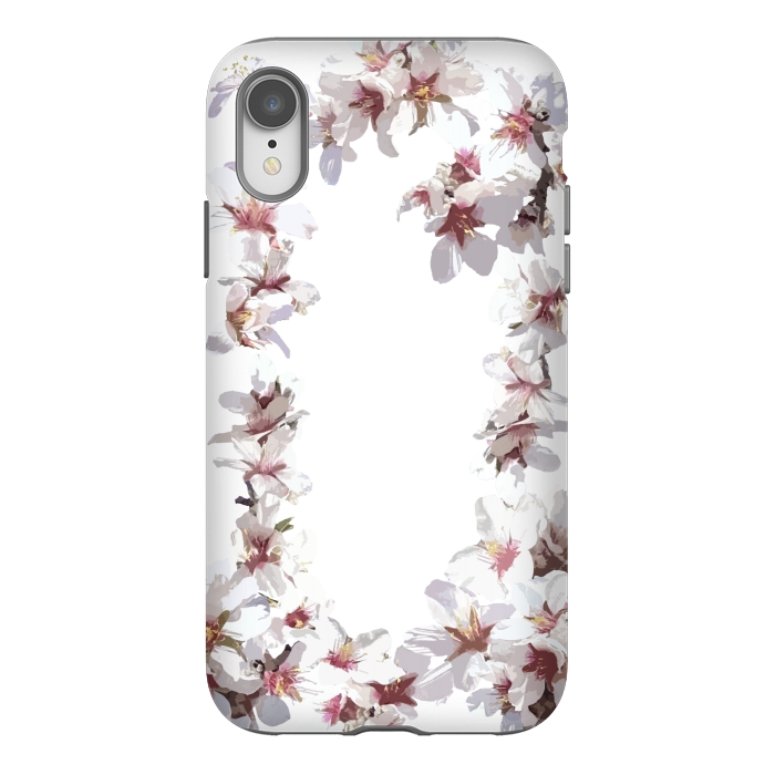 iPhone Xr StrongFit Sweet cherry blossom flowers by Julia Grifol